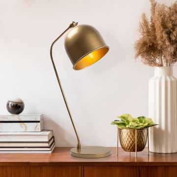 Fulgor Tafellamp | Metalen Lamp | Gouden Afwerking