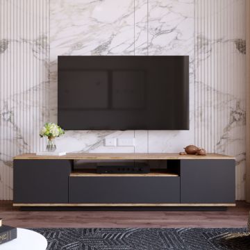 Tv-meubel Elegance - Atlantische pijnboom/antraciet