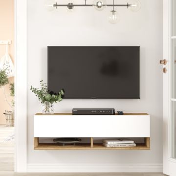 Modern TV-meubel | Melamine coating | Atlantic Pine Wit