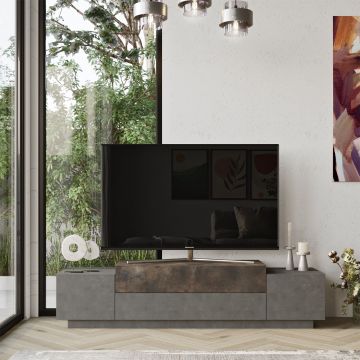 Modern TV-meubel | 100% Gemelamineerd Board | Brons