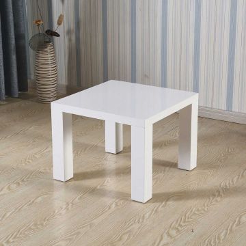 Vierkante salontafel Kera 60x60cm - wit