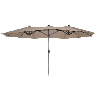 Dubbele parasol Malaga - taupe
