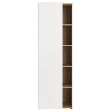 Multifunctionele opbergkast Yannai | 62 x 42 x 188 cm | Oak White-design