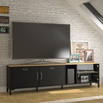 tv-meubel Manchester | 190 x 41 x 55 cm | Helvezia Oak-design