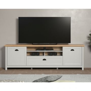 Tv-meubel Landside | 203 x 41 x 63 cm | 2 Deuren, 1 Klep | Artisan Oak