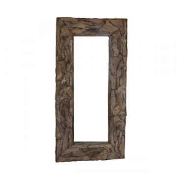 Wandspiegel Root 220x120cm – teak/wortelhout