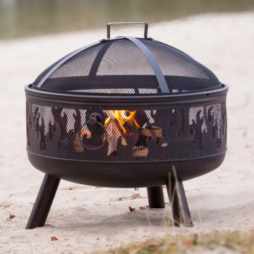 Vuurkorf & barbecue Blayze 61cm staal - zwart