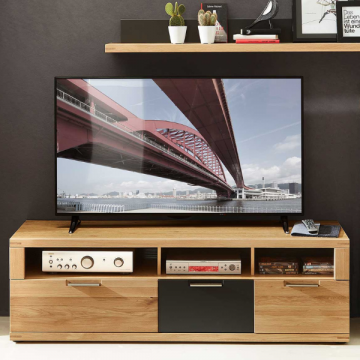 TV-meubel Blanka 160cm 3 lades - eik/antraciet