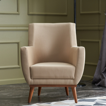 Stijlvolle Wing Chair | Comfortabel en Modern | Crèmekleur