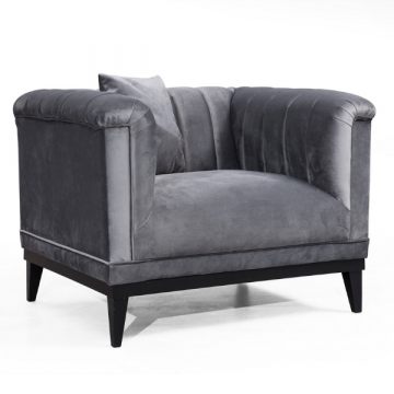 Moderne Wing Chair met Beukenhouten Frame | 100% Polyester Stof | 105cm x 79cm x 89cm