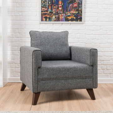 Stijlvolle 1-Seat Sofa | Comfortabel en Uniek Ontwerp | Grijs
