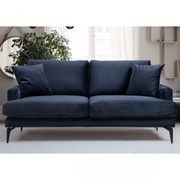 2-zitsbank | Comfortabel en stijlvol | Marineblauw