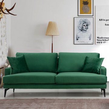 Comfortabele en stijlvolle 3-zitsbank in groen