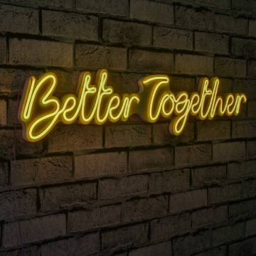 Neonverlichting Better Together - Wallity reeks - Geel