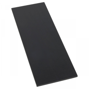 Rechthoekige wandplank Belfast - 76x25x2 cm - Paulowniahout/zwart