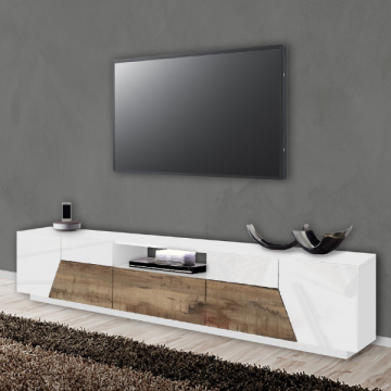 tv-meubel Alien | 220,1 x 43 x 46 cm | White & Maple Pereira Design