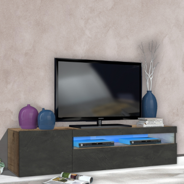 tv-meubel Cosmopolitan | 155 x 40 x 36,5 cm | Ardesia & Maple Pereira Design