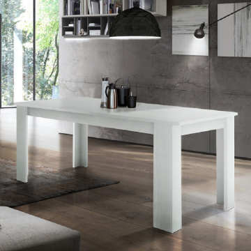 Verlengbare eettafel Jesi | 160 x 90 x 75 cm | White Larch-design