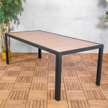 Rechthoekige tuintafel Proto 207x95cm met keramisch tafelblad