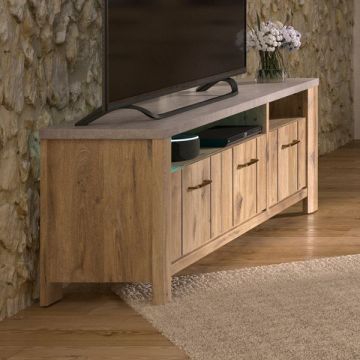 tv-meubel Basalte | 190 x 45 x 64 cm | Viking Oak-design