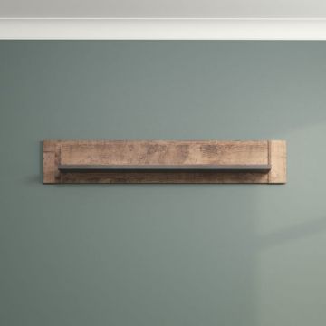 Wandplank Georgia | 135 x 20 x 24 cm | Tobacco Brown Oak-decor