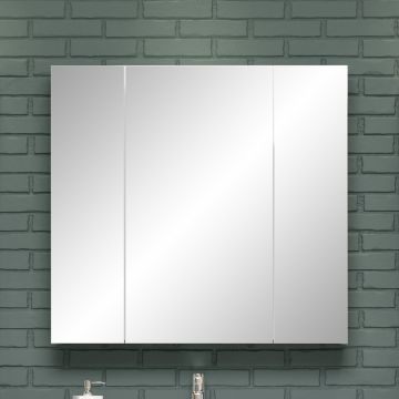 Spiegelkast Riva | 80 x 16 x 75 cm | Wit