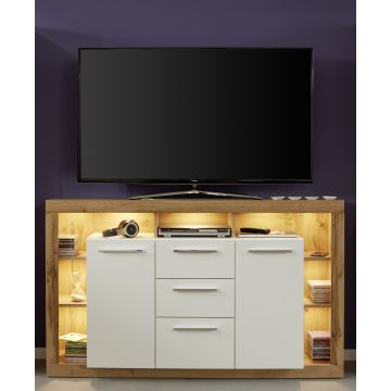 tv-meubelset Rock | 150 x 40 x 90 cm | Wotan Oak White-design