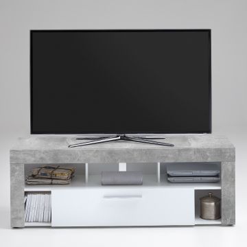 Tv-meubel Vidi 150 cm - beton/wit