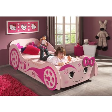 Roze Autobed Hello Pretty - Schattig bedje voor meisjes