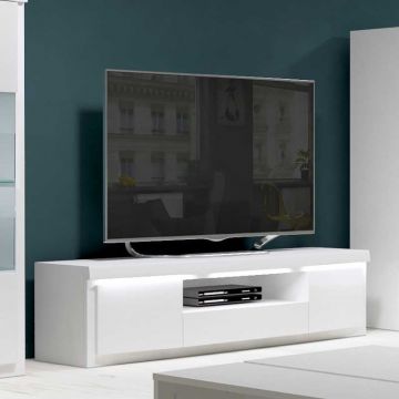 Tv-meubel Siola 160cm 2 deuren & 1 lade - wit
