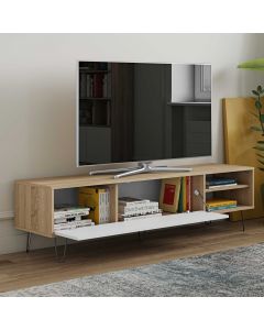 Tv-meubel Jiro 165cm - eik/wit