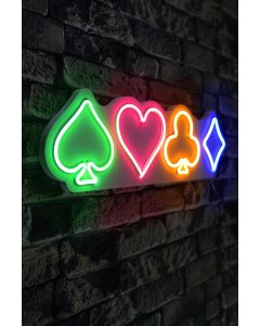Neonverlichting kaartspel - Wallity reeks - Multikleur