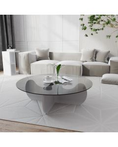 Moderne Witte Salontafel | Elegant Ontwerp | 100% Gehard Glas