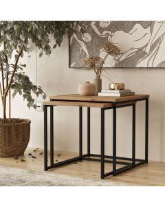 Elegante Nesting Table Set | 100% Melamine Gecoat | Atlantic Pine