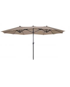 Dubbele parasol Malaga - taupe