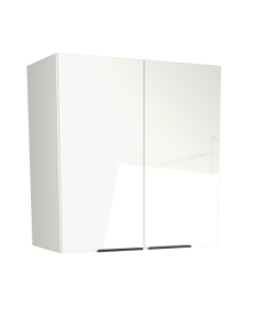Badkamerhangkast Glam 60cm 2 deuren - hoogglans wit
