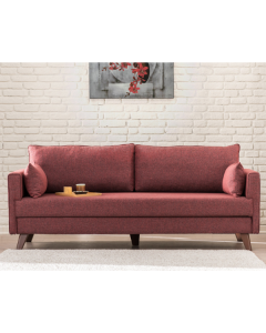 Comfortabele 3-zitsbank met uniek ontwerp - Claret Red