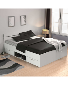Bed Micheline 140 x 200 cm-mat wit