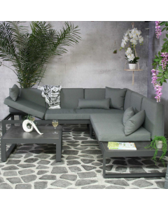 Loungeset Andalusia | 260 x 230 x 78 cm | Antraciet 