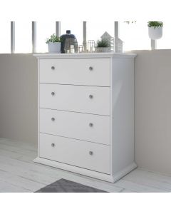 Commode Morgane 4 laden - wit